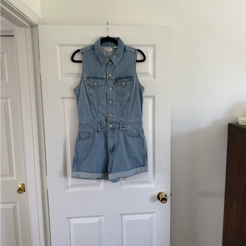 Levi’s Denim Sleeveless Romper
